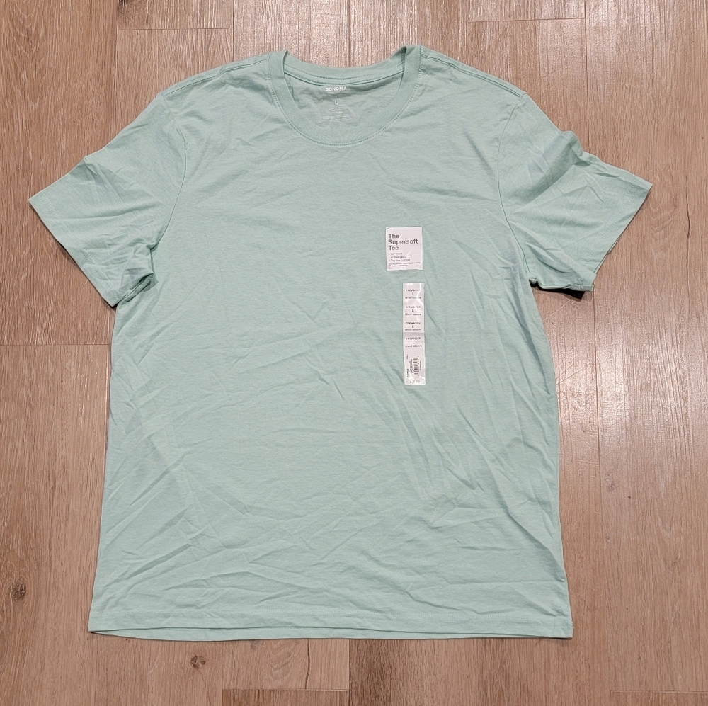 Mens supersoft green tee